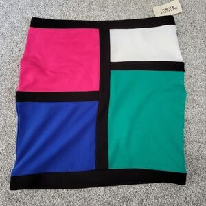 Forever 21 Colorblock Bodycon Skirt